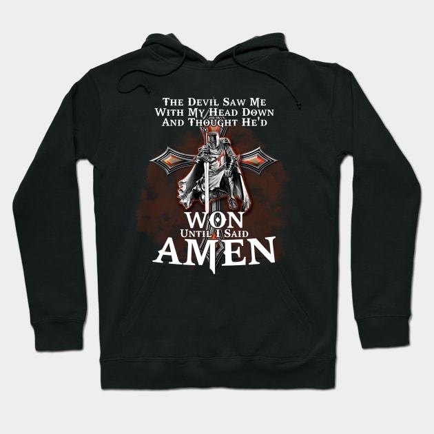 The devil saw me with my head down hoodie deals